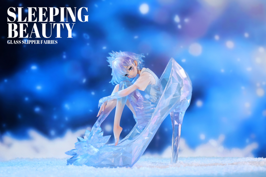 Sleeping Beauty Glass Slipper Fairies White