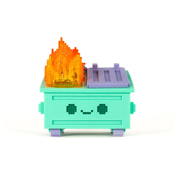 8-Bit Dumpster Fire Vinyl Figure