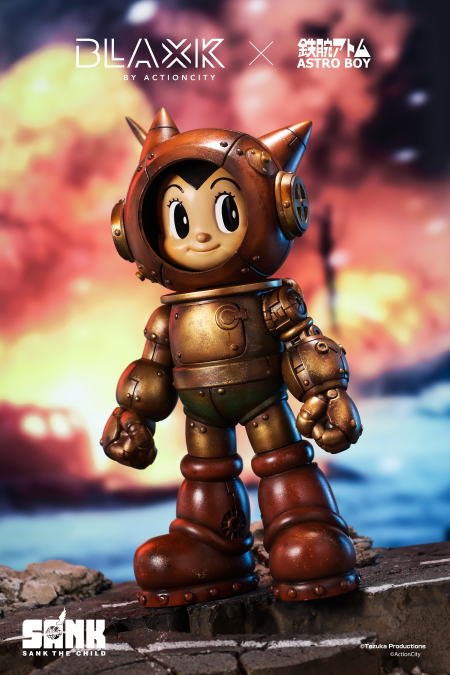 Astro Boy x Sank Toys 8” Designer Figure | Tezuka x BLAXK Edition