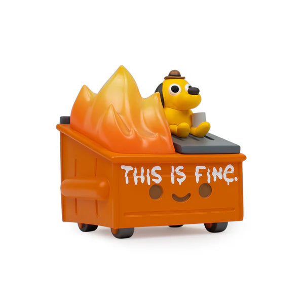 Dumpster Fire This is Fine Vinyl Figure