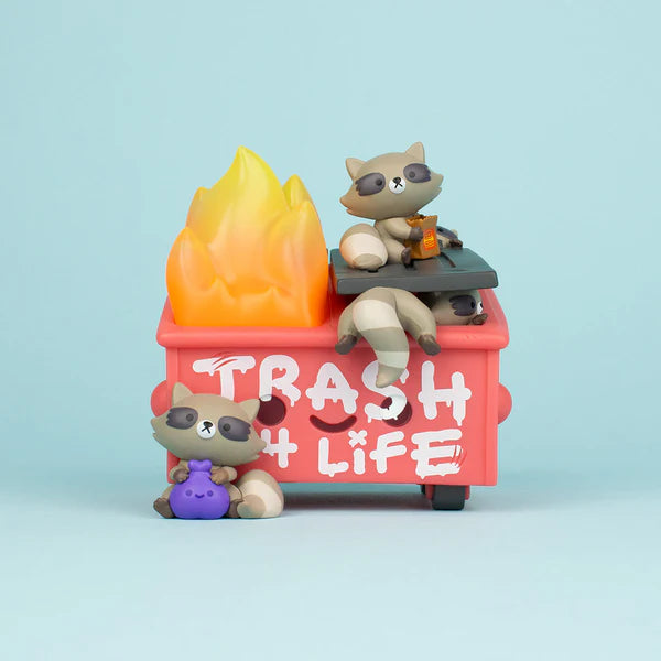 Dumpster Fire Trash Panda Vinyl Figure