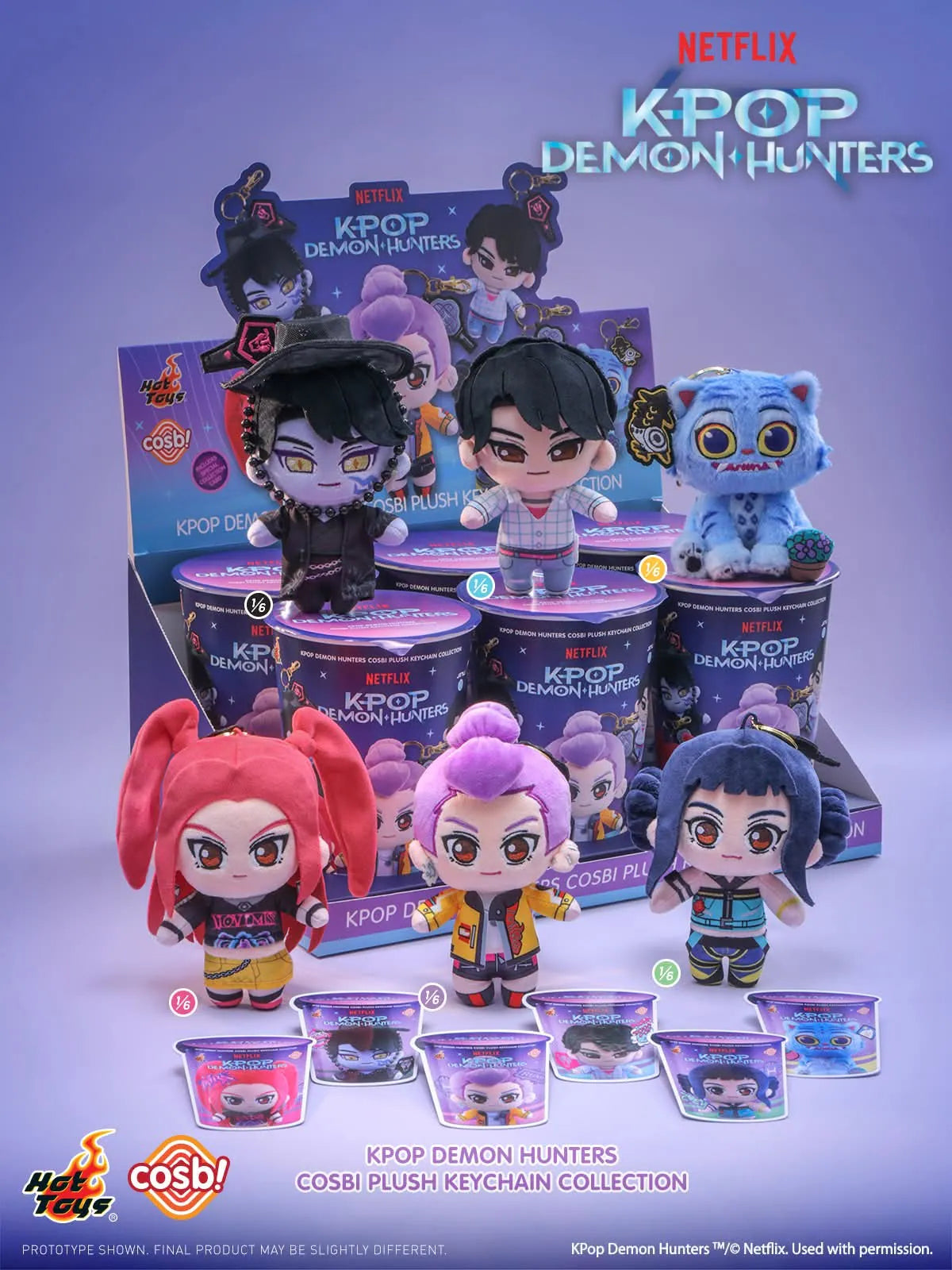 Hot Toys Netflix K-Pop Demon Hunters Cosbi Plush Keychain Collection