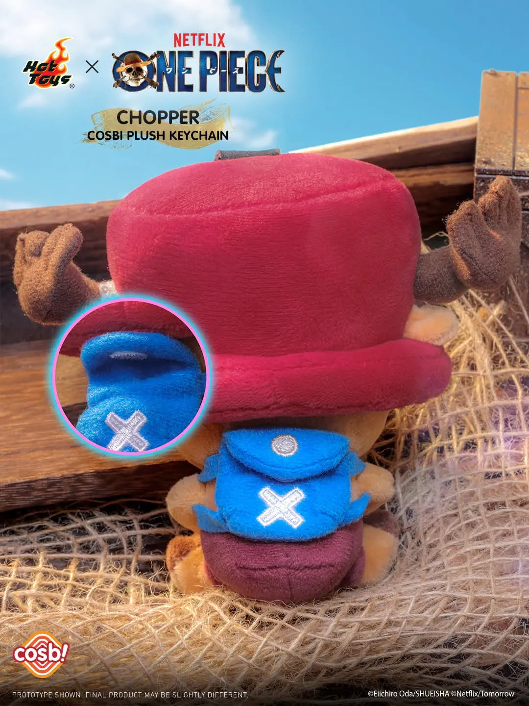 Hot Toys Netflix One Piece Chooper Cosbi Plush Keychain Collection