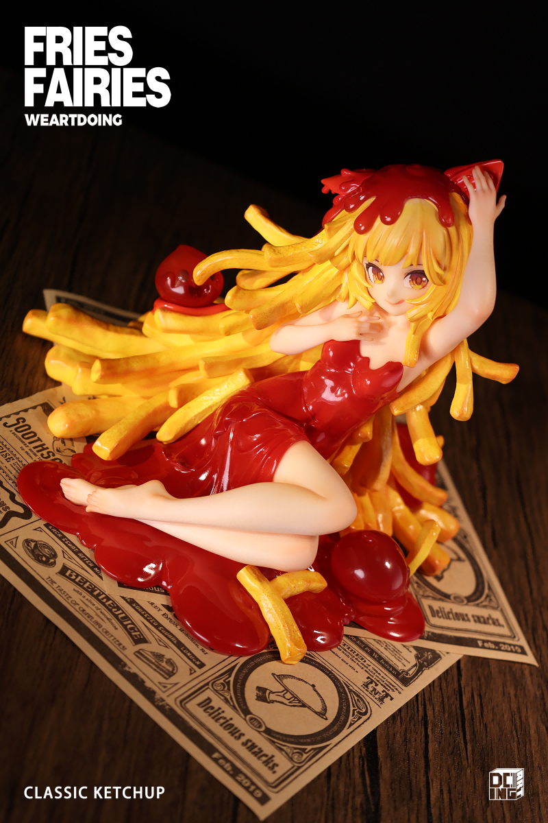 WeArtDoing Sleeping Beauty Fries Fairies Classic Ketchup Figure