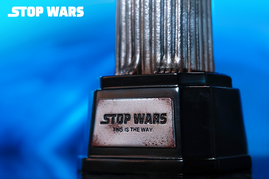 Stop Wars art toy bottom
