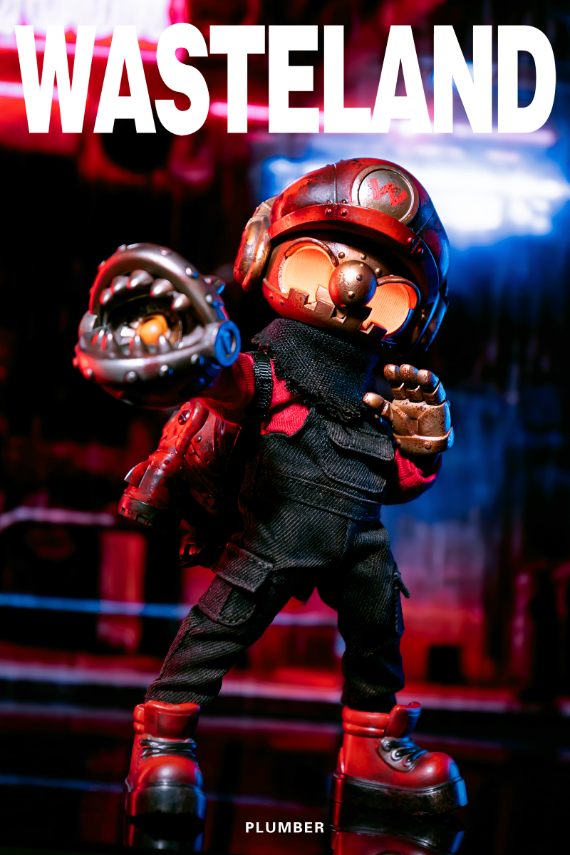 Wasteland Plumber Red, Designer Toys, Front