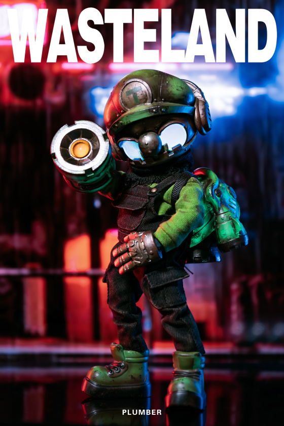 Wasteland Plumber Green, Designer Toys, Front