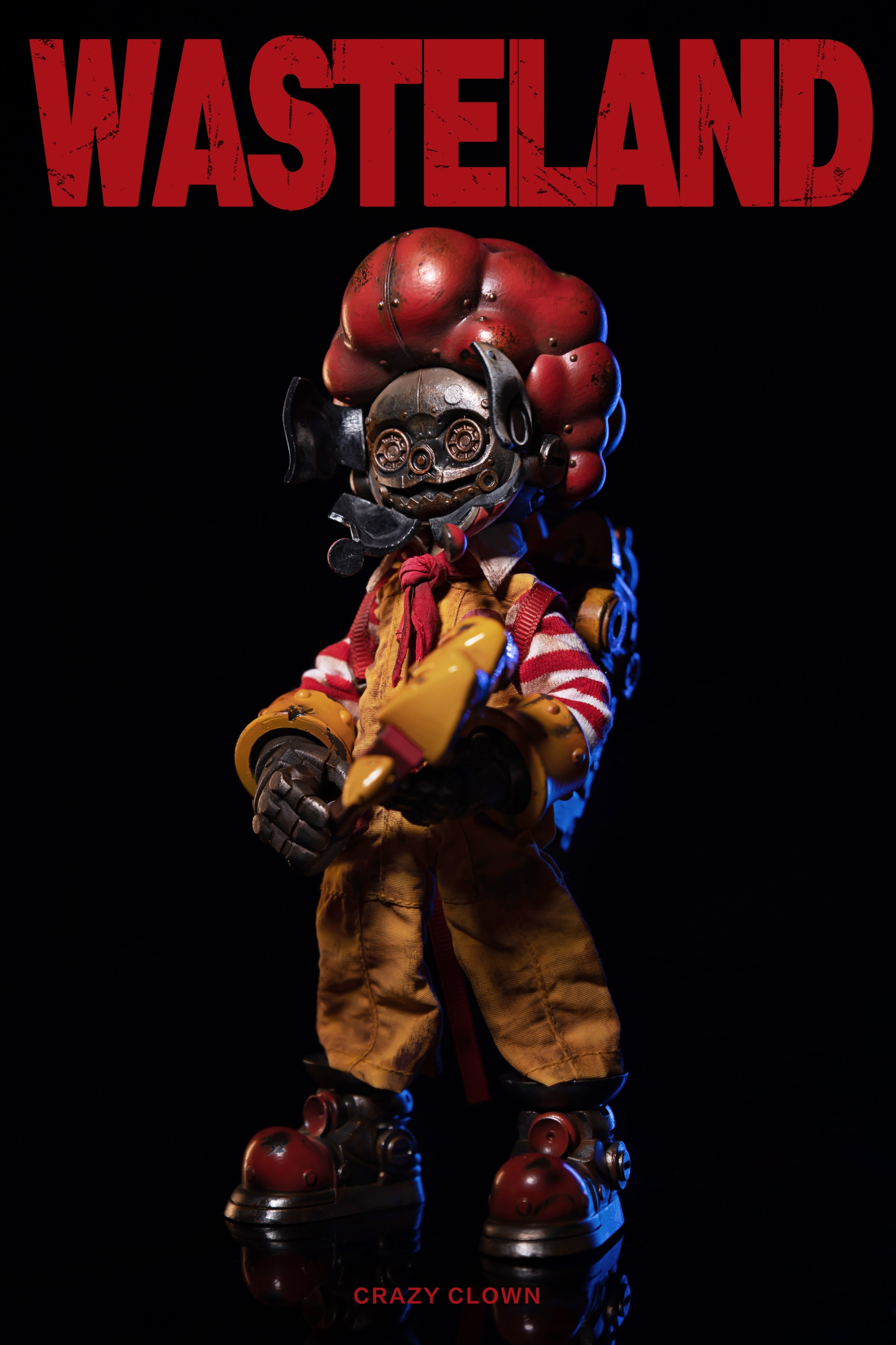 Wasteland Crazy Clown Joker-Mac action figure by WeArtDoing Wasteland Crazy Clown Joker-Mac action figure by WeArtDoing