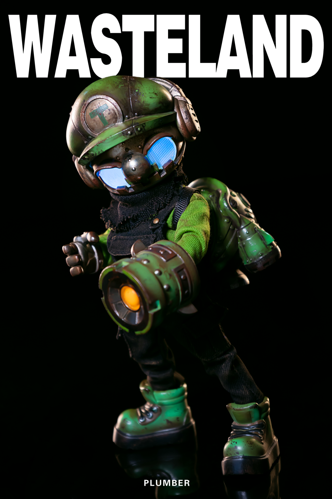 Wasteland Plumber Green, Designer Toys, Front 10