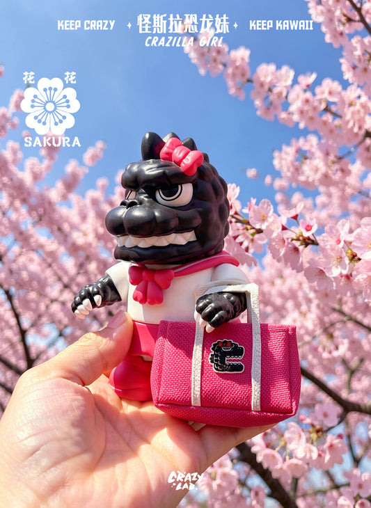 Crazilla Girl Spring Sakura Limited Edition by OFFART X James Lee