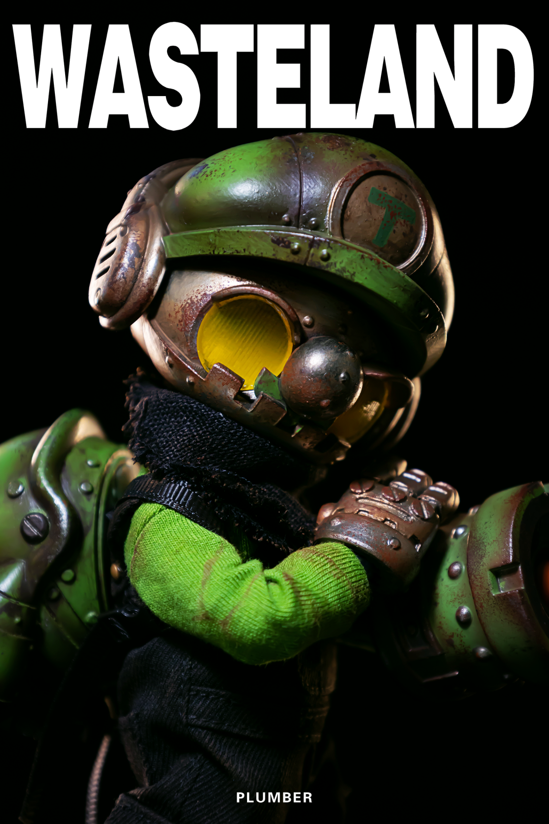 Wasteland Plumber Green, Designer Toys, Front 7