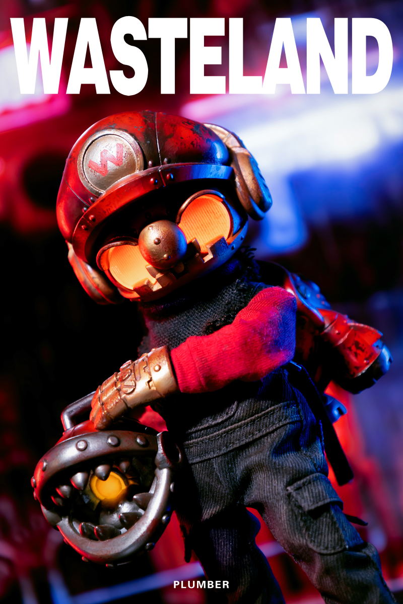 Wasteland Plumber Red, Designer Toys, Front 8