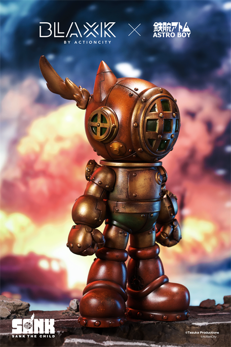 Astro Boy x Sank Toys 8” Designer Figure | Tezuka x BLAXK Edition