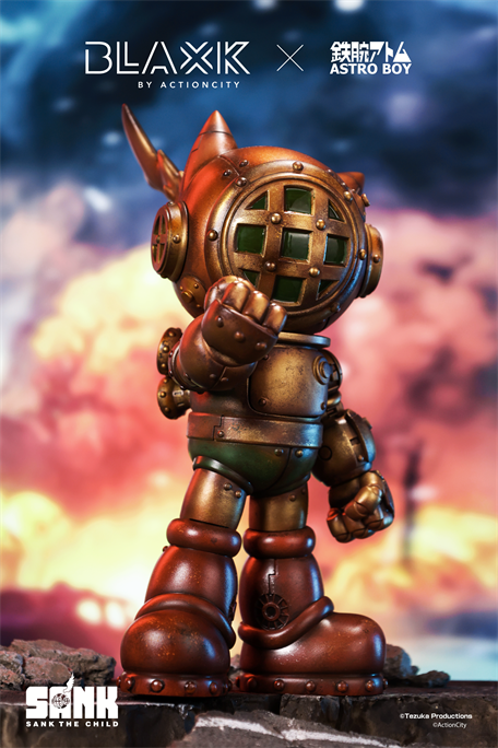 Astro Boy x Sank Toys 8” Designer Figure | Tezuka x BLAXK Edition