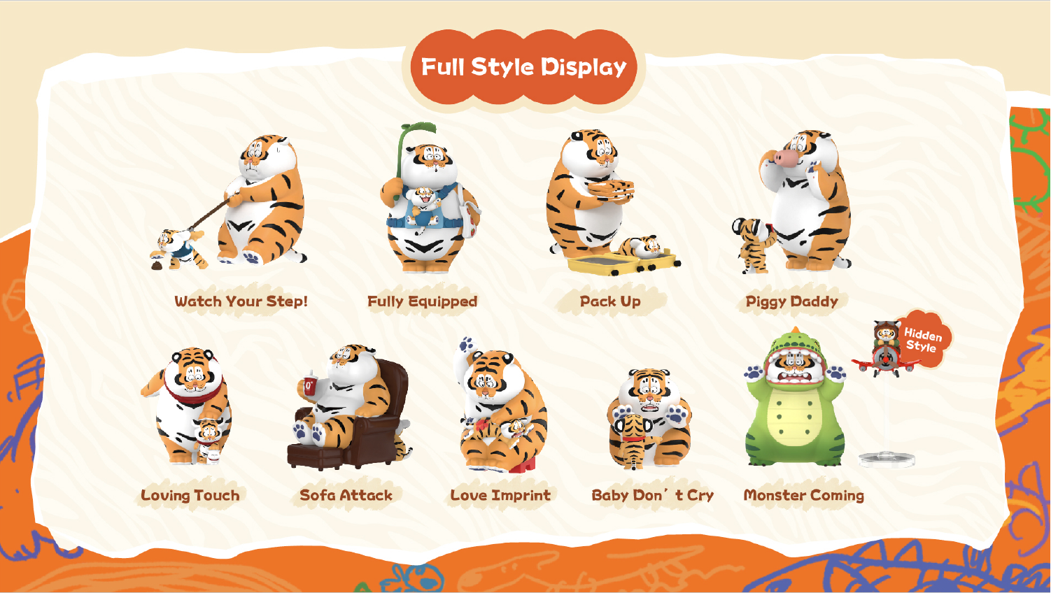 Funism Alexander The Fat Tiger Roaring Love Series 1 Blind Box