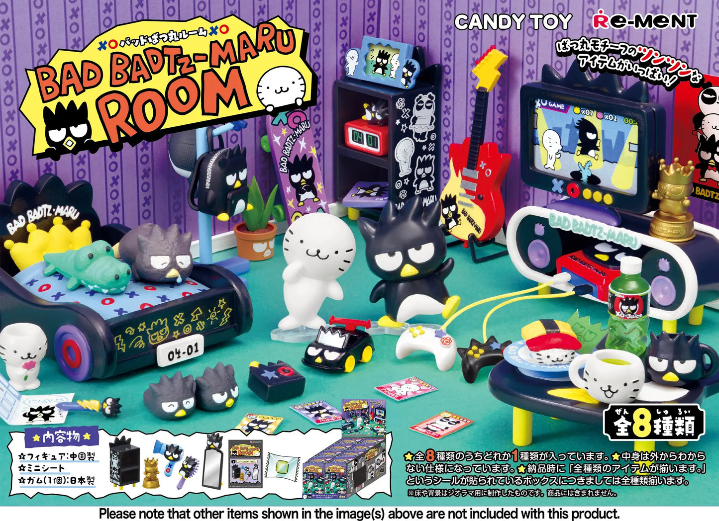 Re-Ment BAD BADTZ-MARU ROOM Blind Box Set