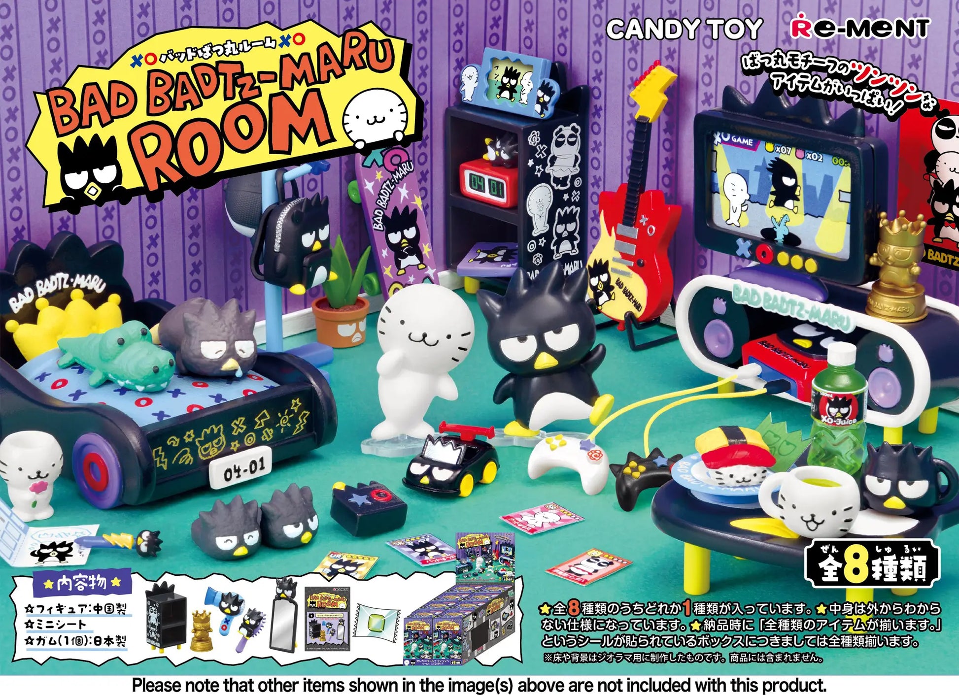 Re-Ment BAD BADTZ-MARU ROOM Blind Box Set