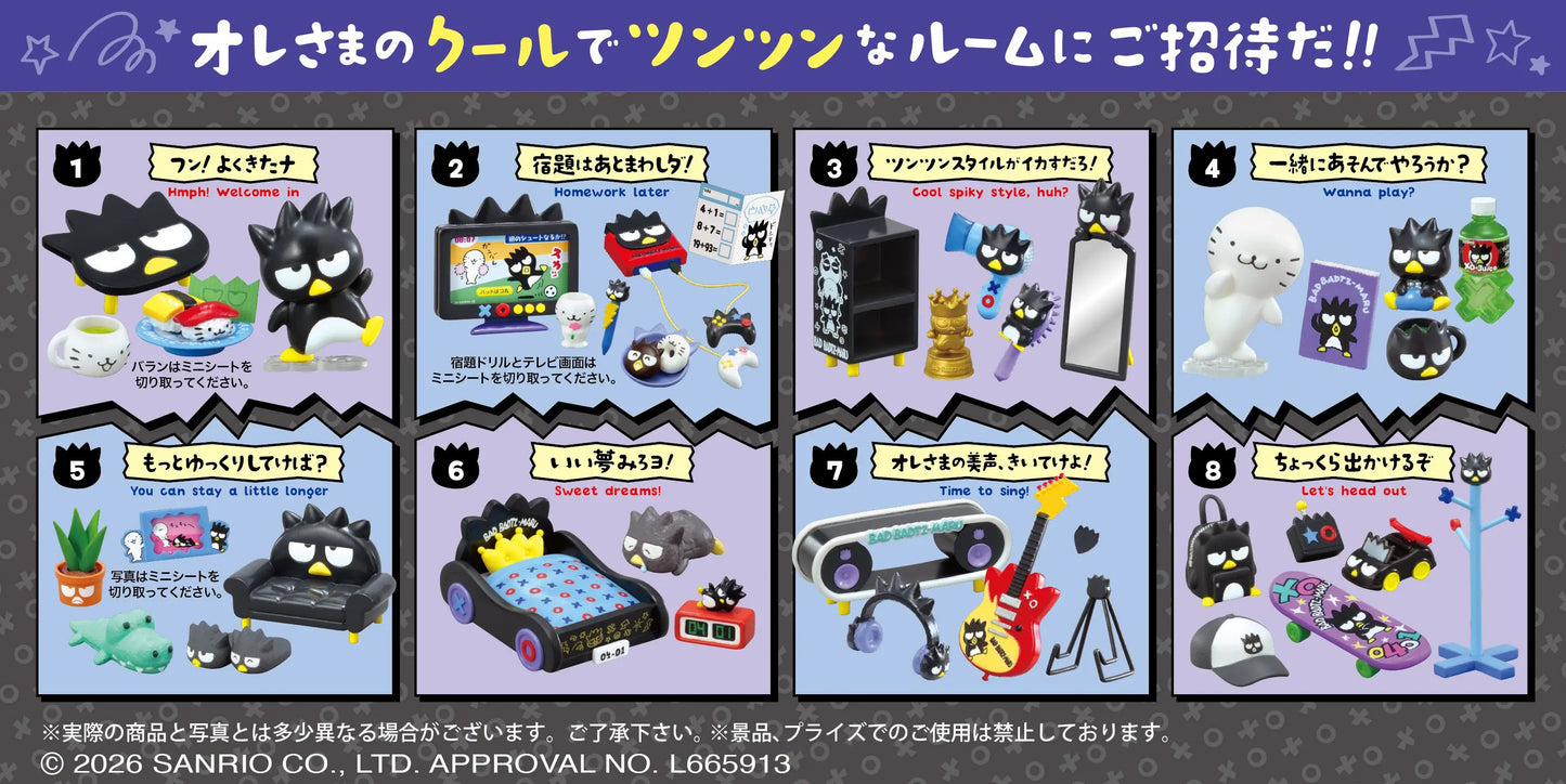 BAD BADTZ-MARU グッズセット 希少！ Re-Ment BAD BADTZ-MARU ROOM Blind Box Set - Sanrio Miniature Set