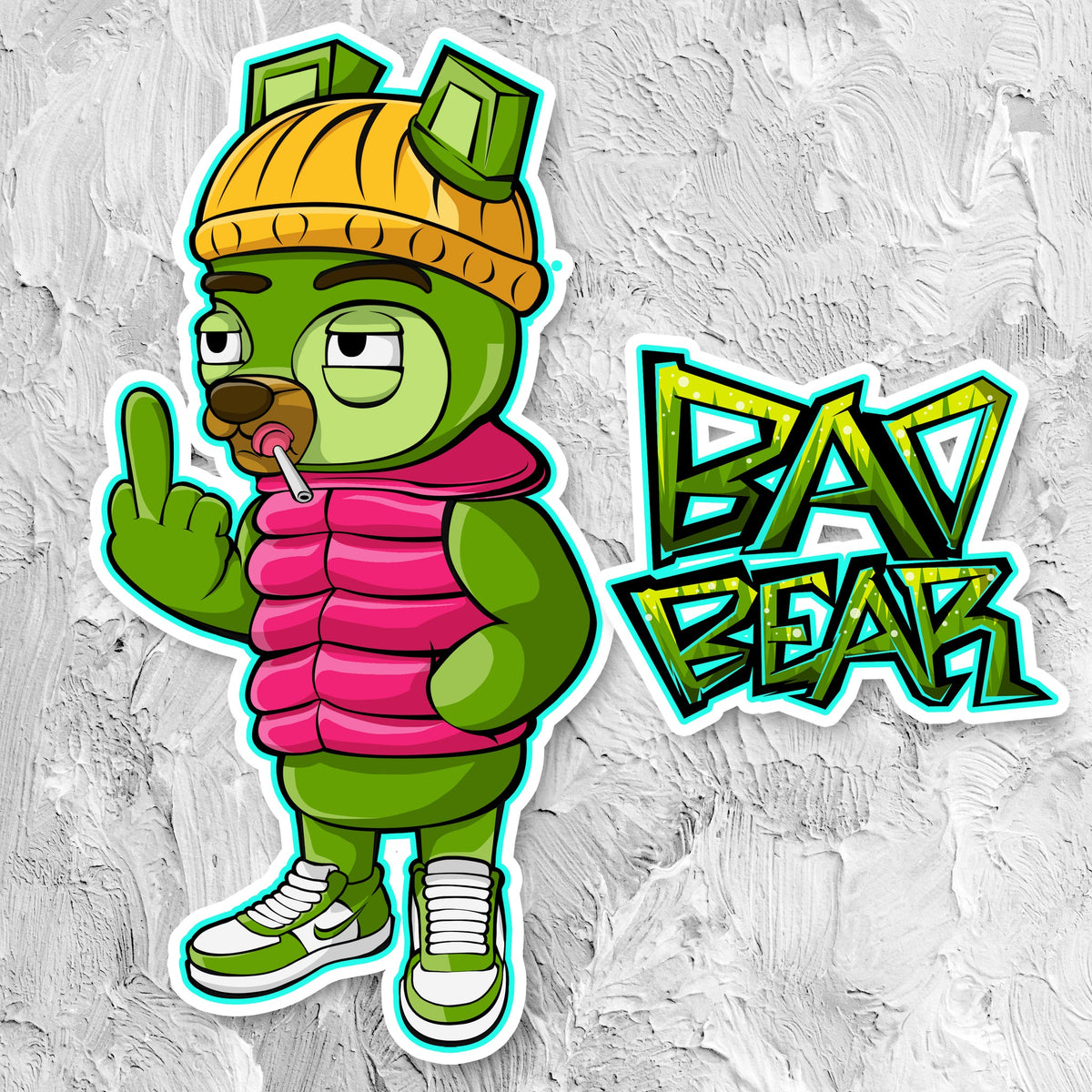 CodeX Studio Bad Bear Graffiti Art Figure