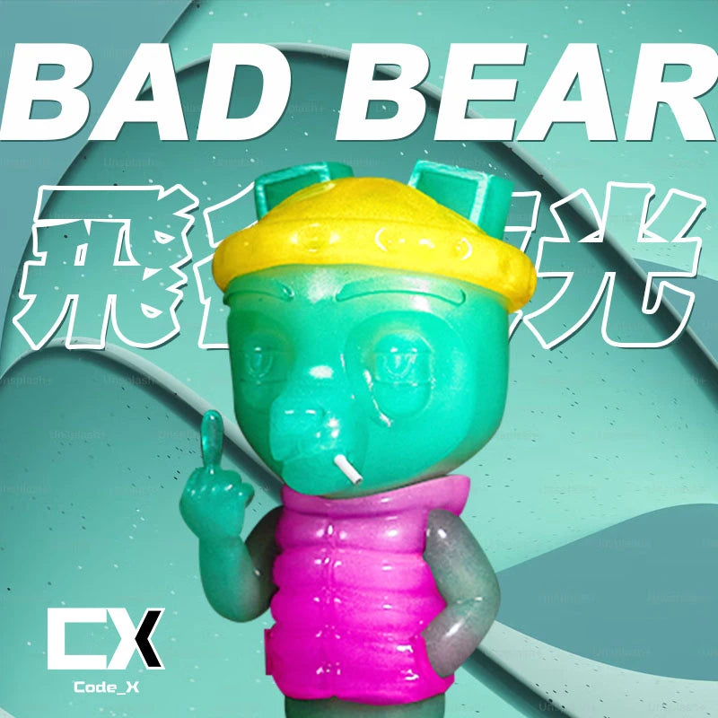 Bad Bear Glow Art Toy Front