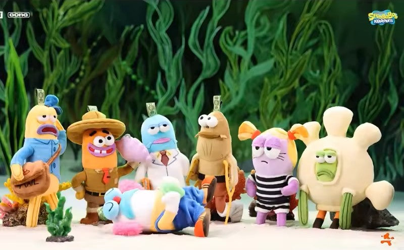 POP MART x GONG SpongeBob SquarePants Bikini Bottom villagers plush series