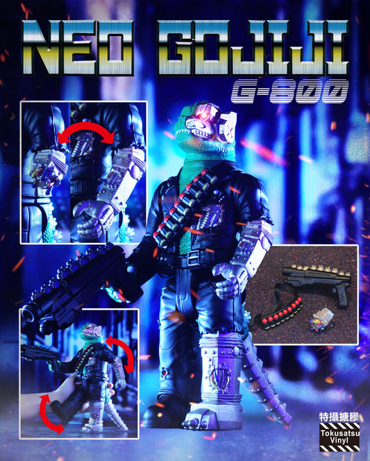 Black Seed Toys Tokusatsu Vinyl Neo Gojiji Godzilla Terminator Figure