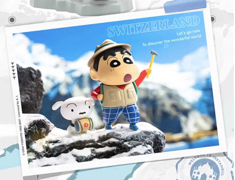 CRAYON SHINCHAN Around the World Blind Box