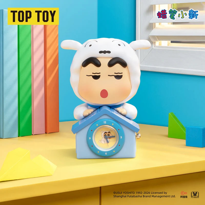 Top Toy CRAYON SHINCHAN Action Time Series Clock Figurine Blind Box