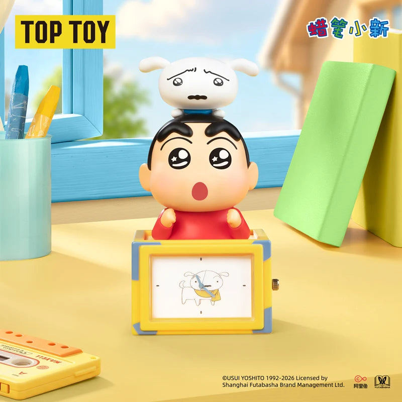 Top Toy CRAYON SHINCHAN Action Time Series Clock Figurine Blind Box