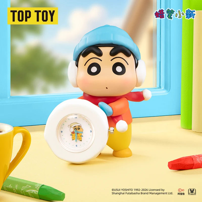 Top Toy CRAYON SHINCHAN Action Time Series Clock Figurine Blind Box