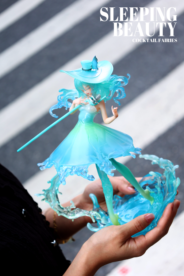 WeArtDoing Cocktail Fairies Blue Margatita Art Figure