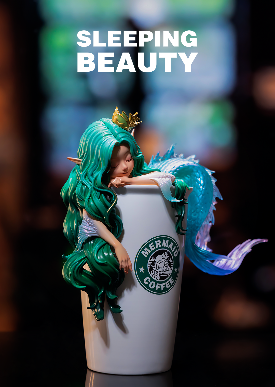 Coffee fairy designer toy front right