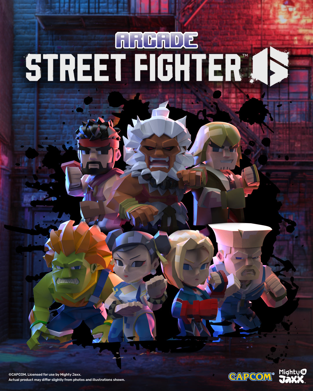 Mighty Jaxx Capcom Arcade Street Fighter Blind Box Figurea