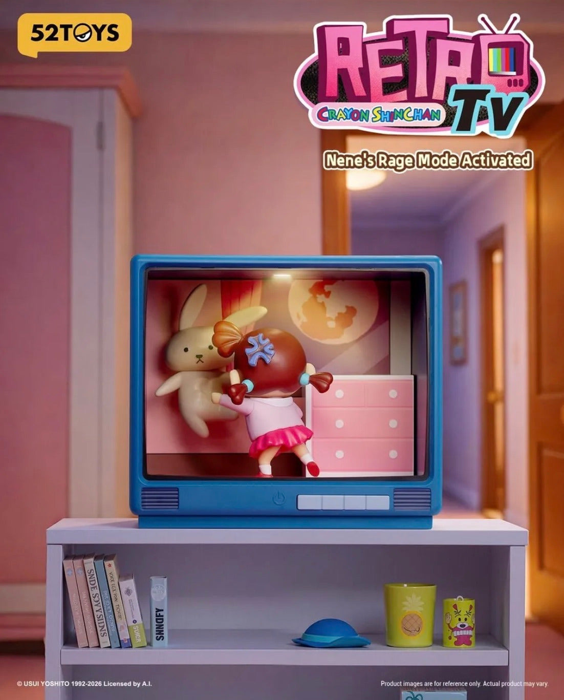 52TOYS Crayon Shin-Chan Retro TV Blind Box Figure