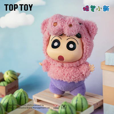 TOP TOY Crayon Shin-Chan Dress Up Party Series Vinyl Plush Keychains