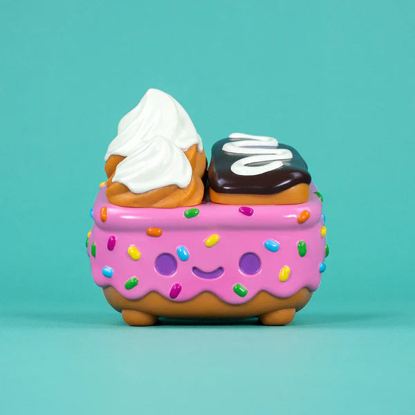 Dumpster Fire Donut Pink Vinyl Figure