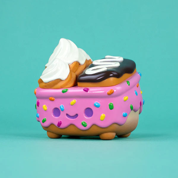 Dumpster Fire Donut Pink Vinyl Figure
