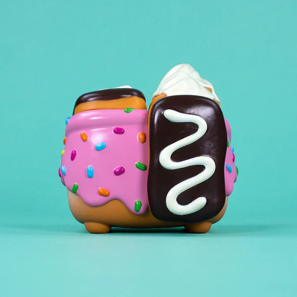 Dumpster Fire Donut Pink Vinyl Figure