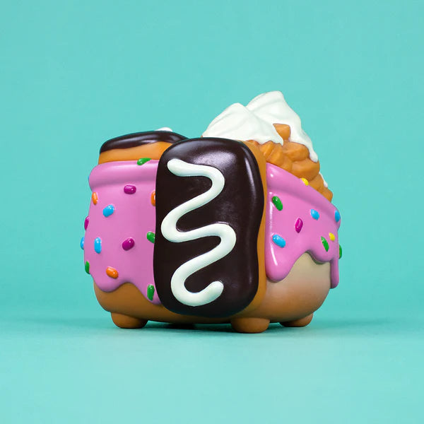 Dumpster Fire Donut Pink Vinyl Figure