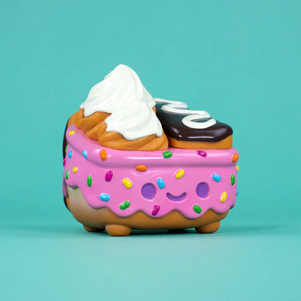 Dumpster Fire Donut Pink Vinyl Figure