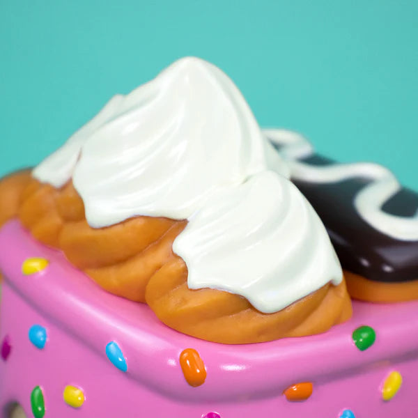 Dumpster Fire Donut Pink Vinyl Figure