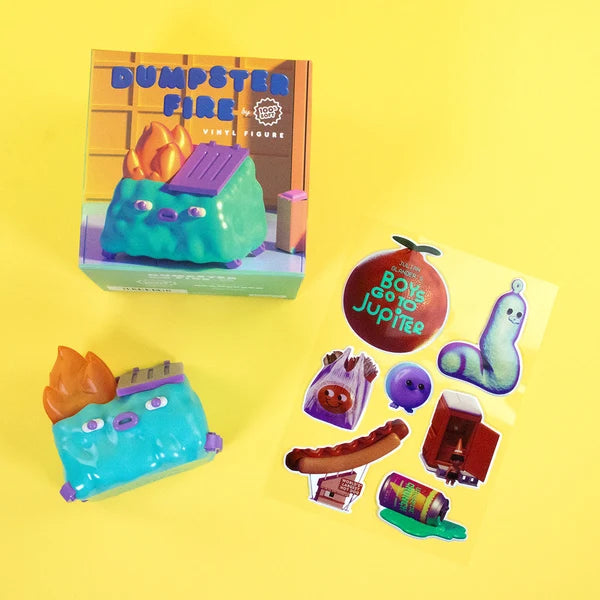 100% Soft Dumpster Fire - GlanderCo Vinyl Figure