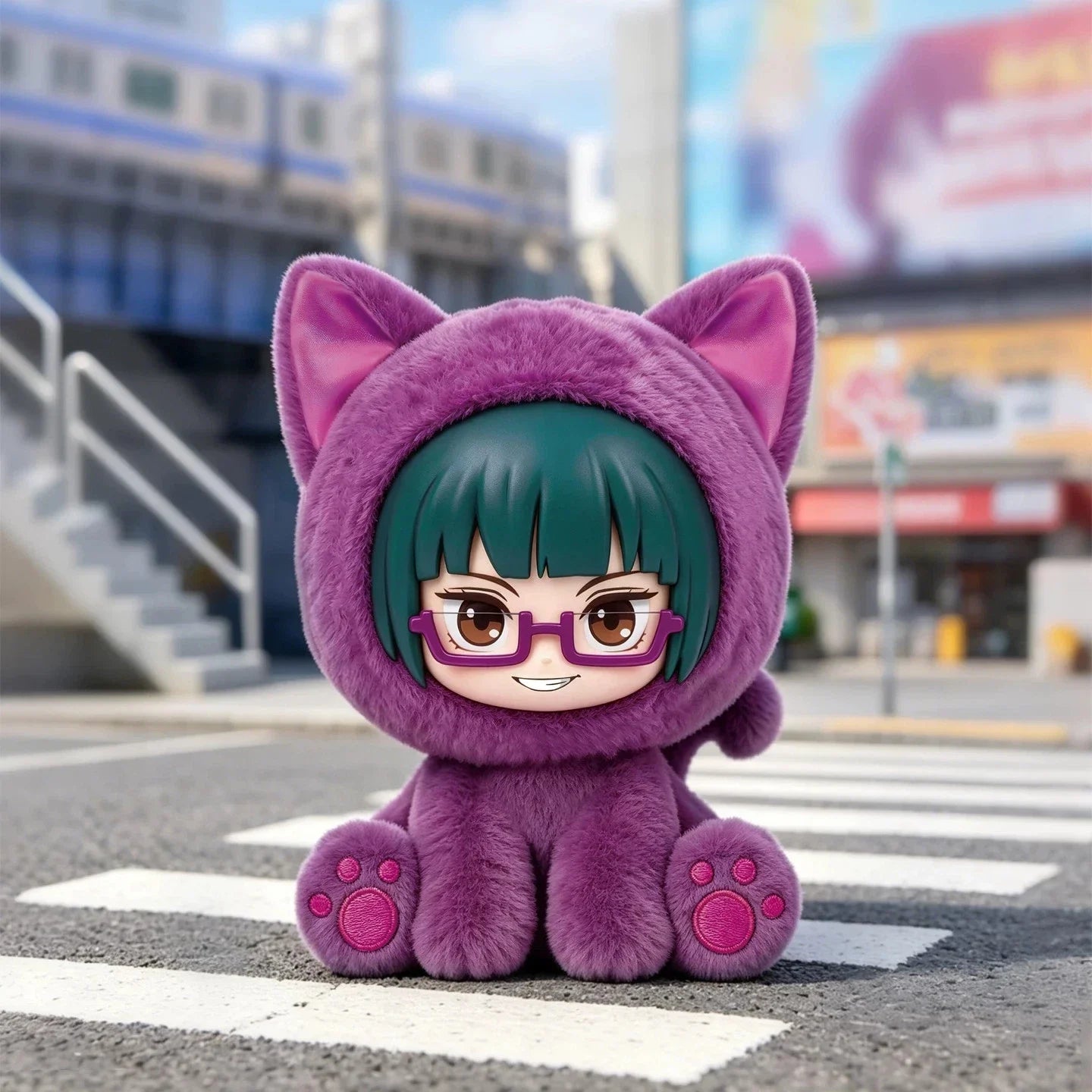 EAKI Jujutsu Kaisen Sitting Cat Party Plush Blind Box Series