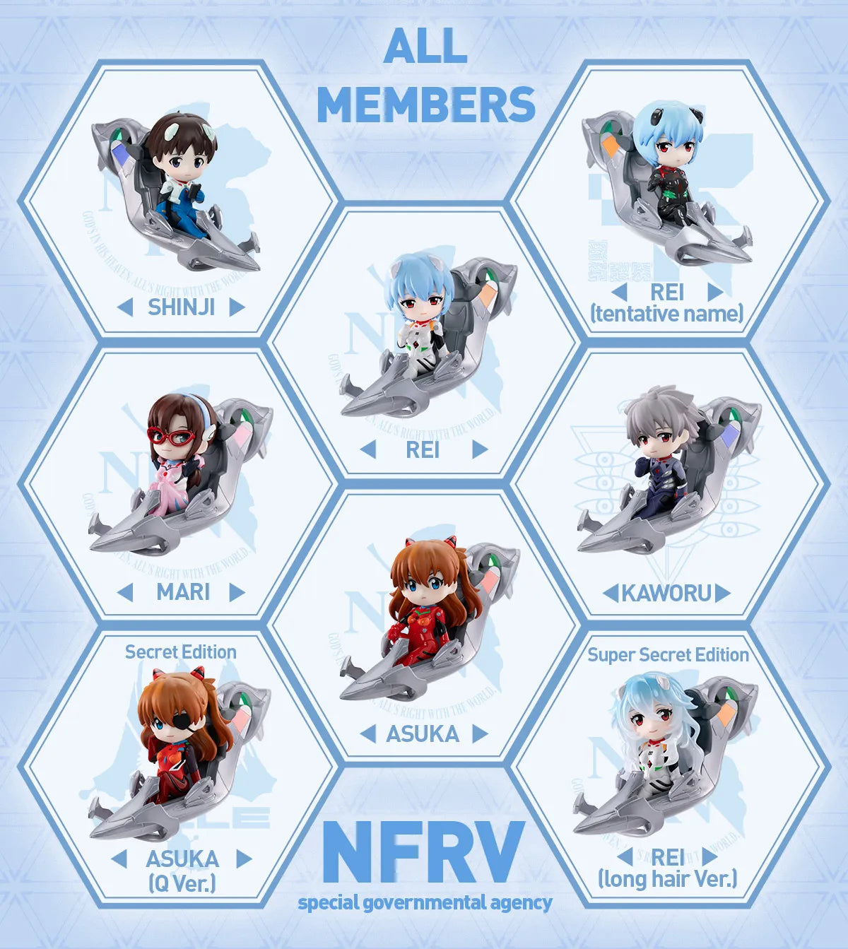 POP MART Evangelion Pilot Series Figures All Members