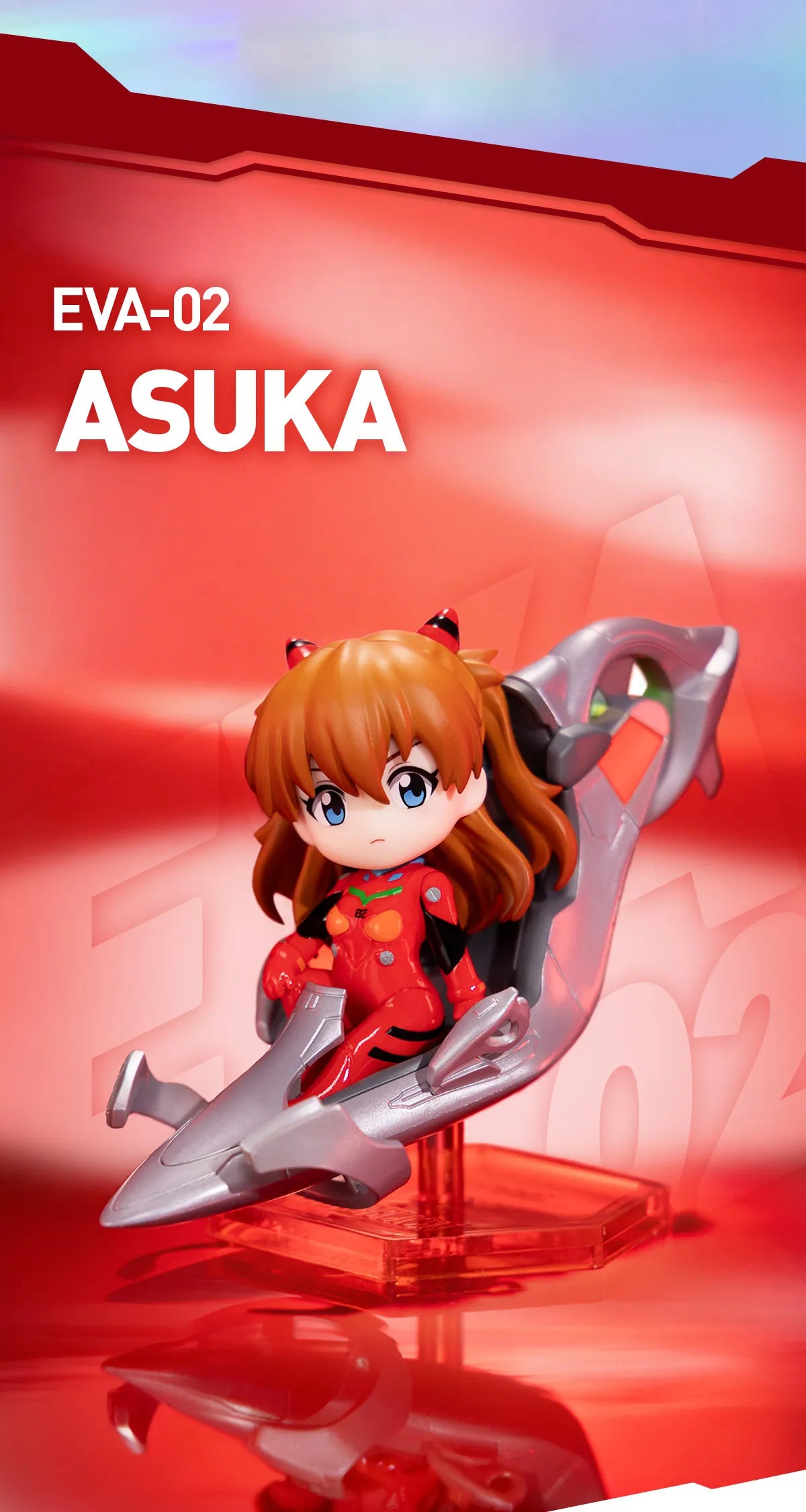 POP MART Evangelion Pilot Series Figures Asuka