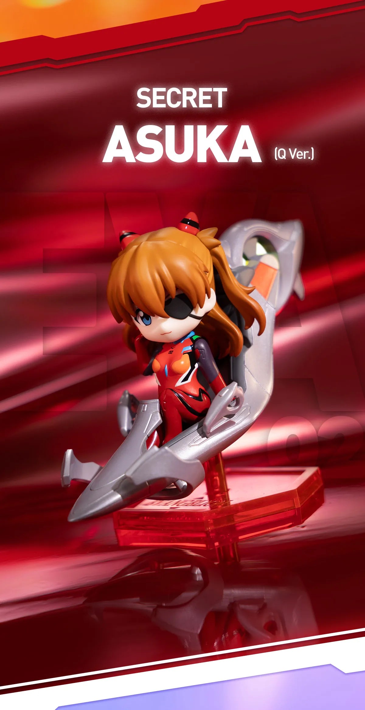 POP MART Evangelion Pilot Series Figures Asuka Q