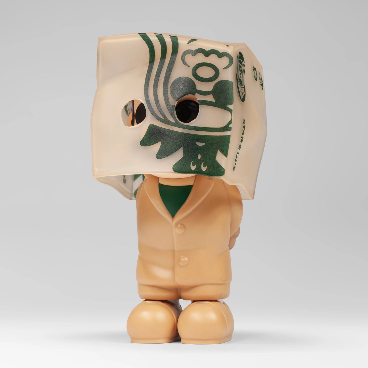 Fools Paradise HIJACK PROFESSIONAL FLAT WHITE Mario Vinyl Figure