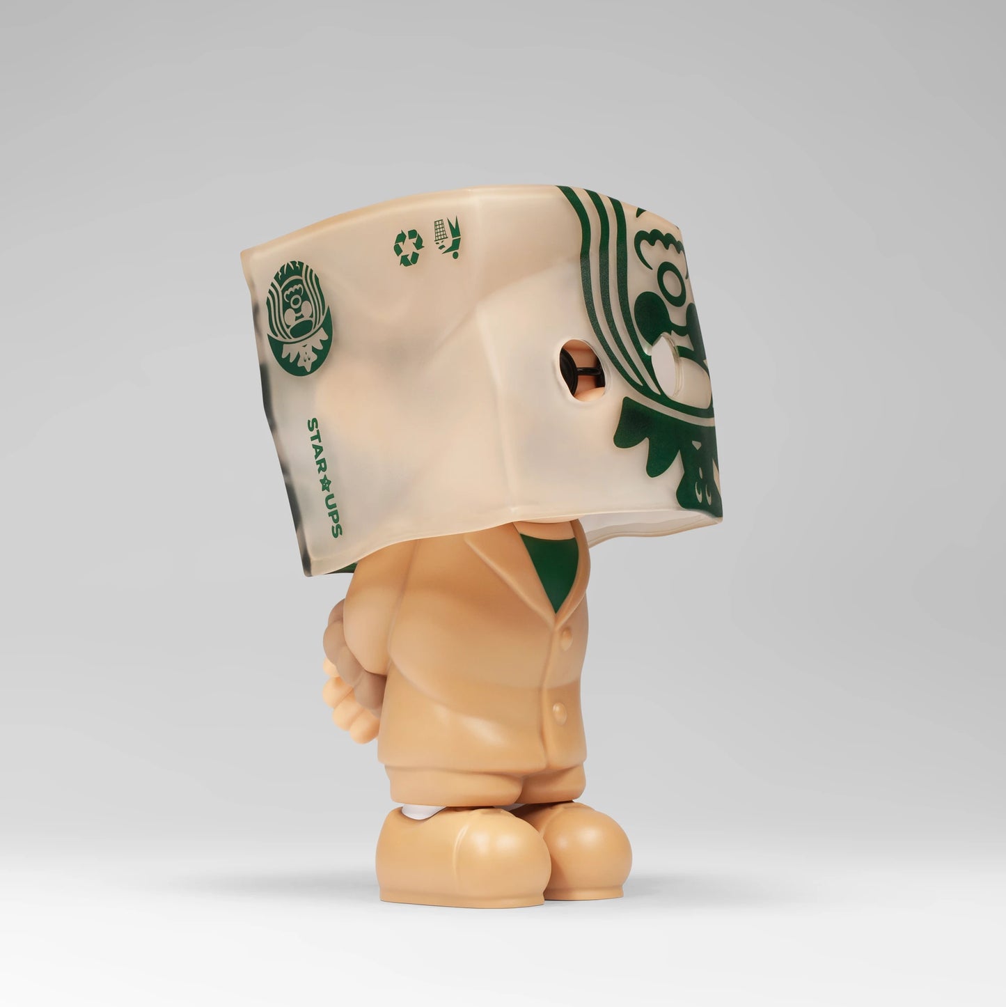 Fools Paradise HIJACK PROFESSIONAL FLAT WHITE Mario Vinyl Figure