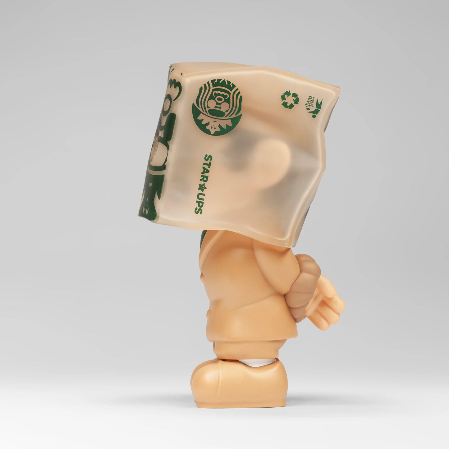 Fools Paradise HIJACK PROFESSIONAL FLAT WHITE Mario Vinyl Figure