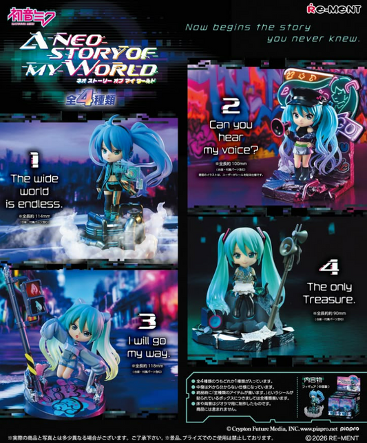 Re-Ment Hatsune Miku A NEO STORY OF MY WORLD Blind Box Set